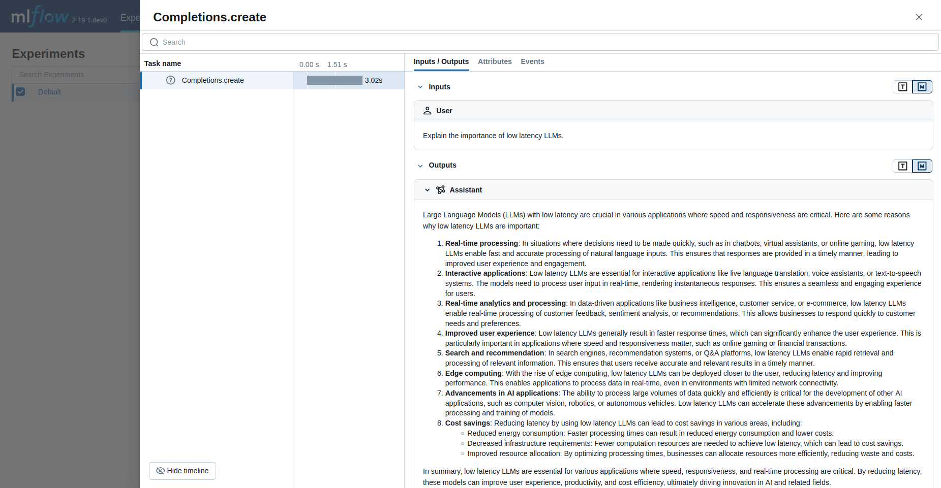 Groq tracing via autolog