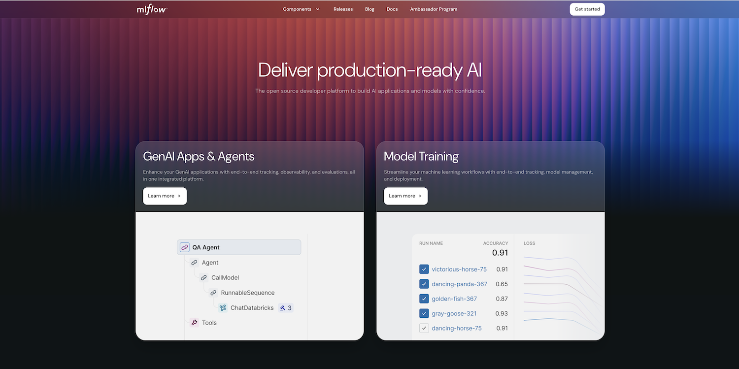 MLflow 3 Landing Page